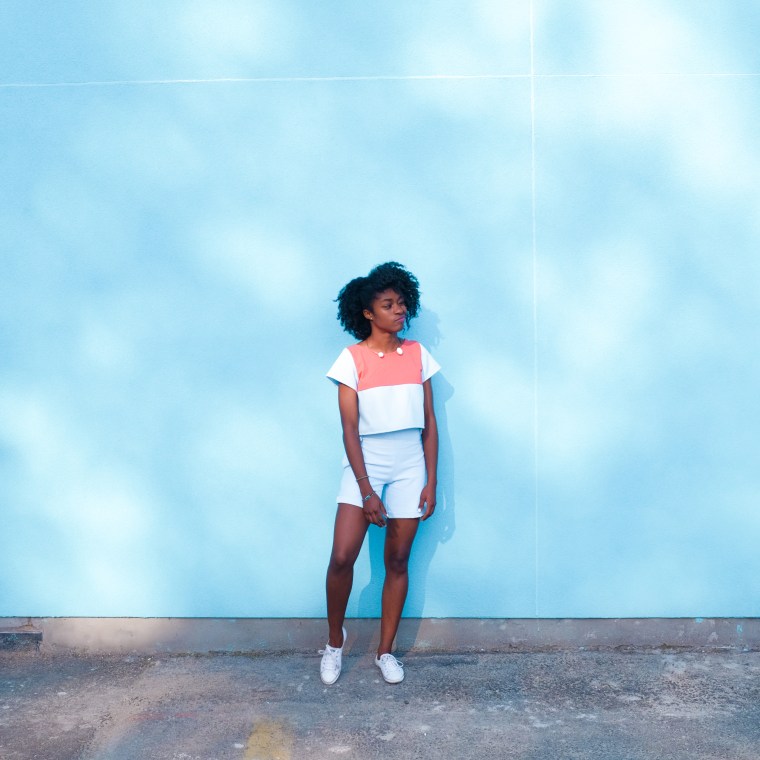 Powder blue 2 piece Enang Ukoh