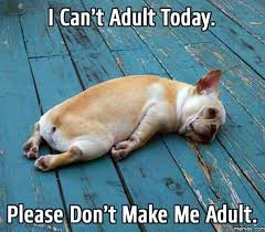Can't adult today